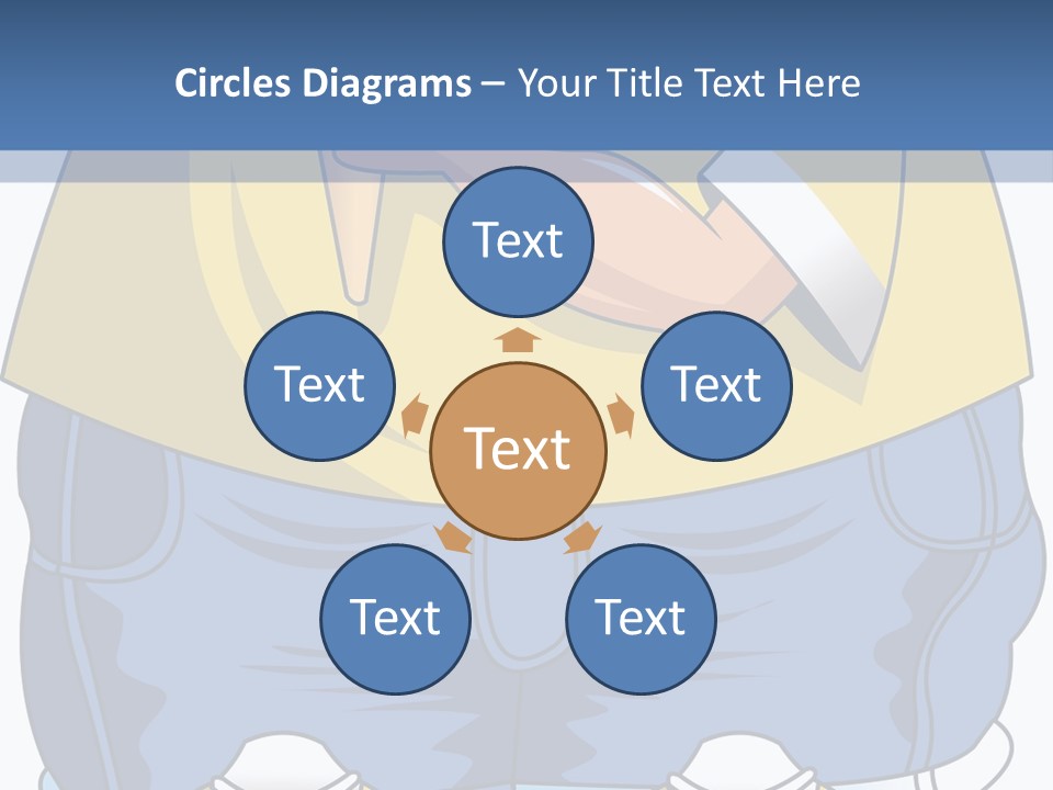 A Boy Eating A Piece Of Food On Top Of A Scale PowerPoint Template