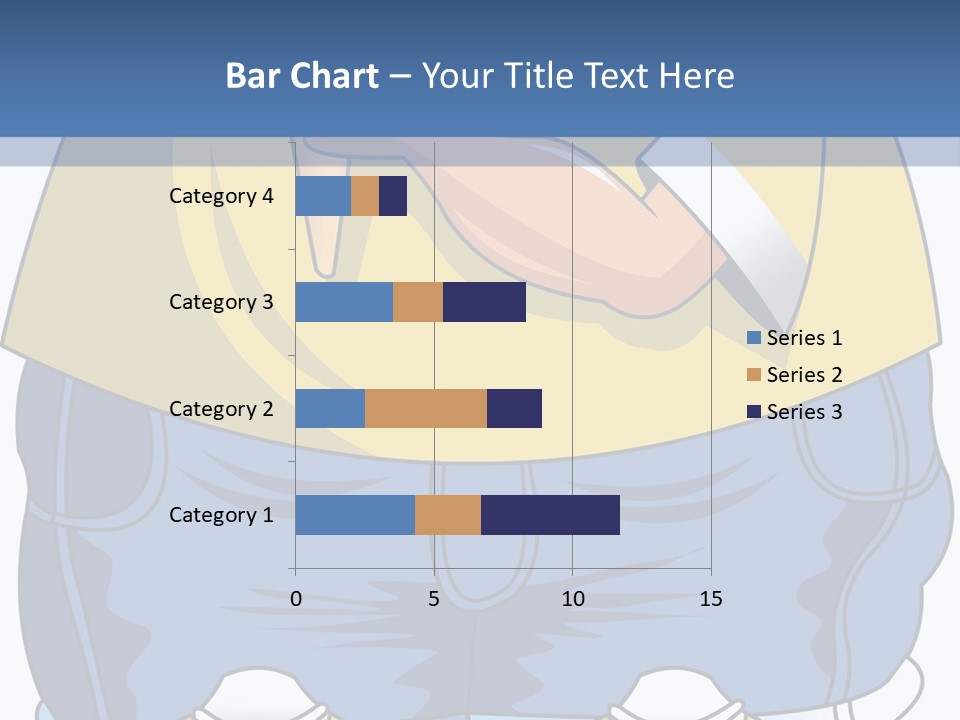 A Boy Eating A Piece Of Food On Top Of A Scale PowerPoint Template