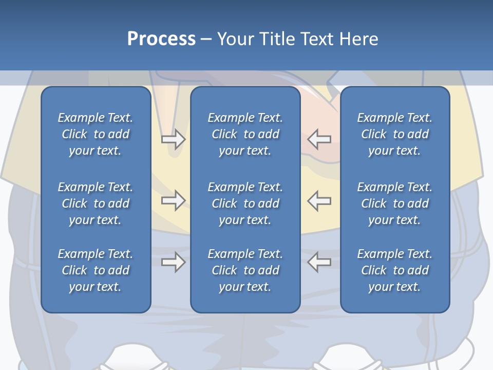 A Boy Eating A Piece Of Food On Top Of A Scale PowerPoint Template
