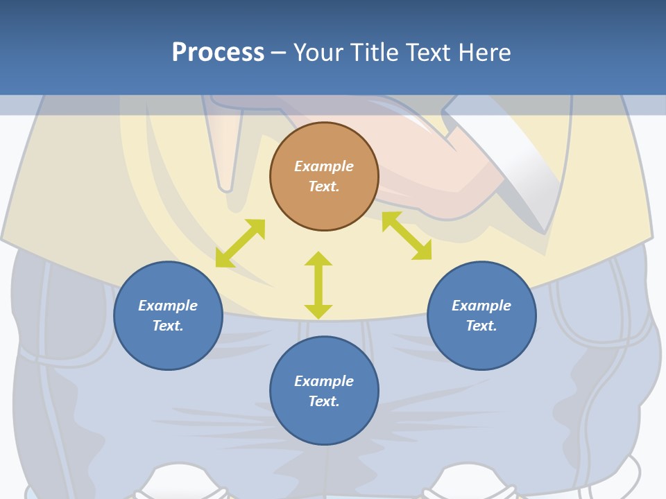 A Boy Eating A Piece Of Food On Top Of A Scale PowerPoint Template