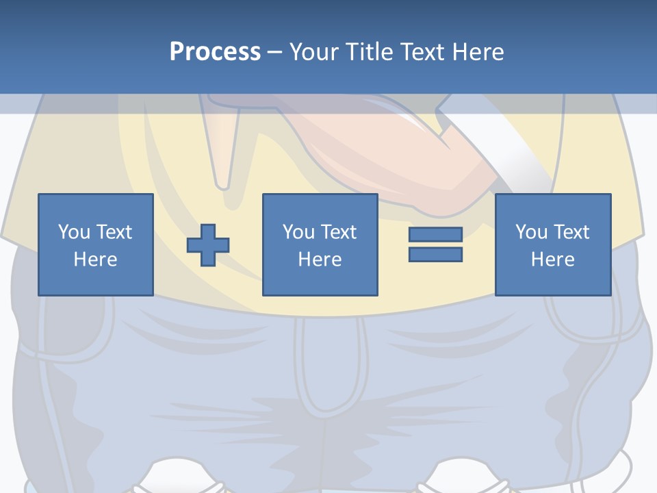 A Boy Eating A Piece Of Food On Top Of A Scale PowerPoint Template