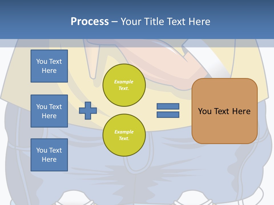 A Boy Eating A Piece Of Food On Top Of A Scale PowerPoint Template
