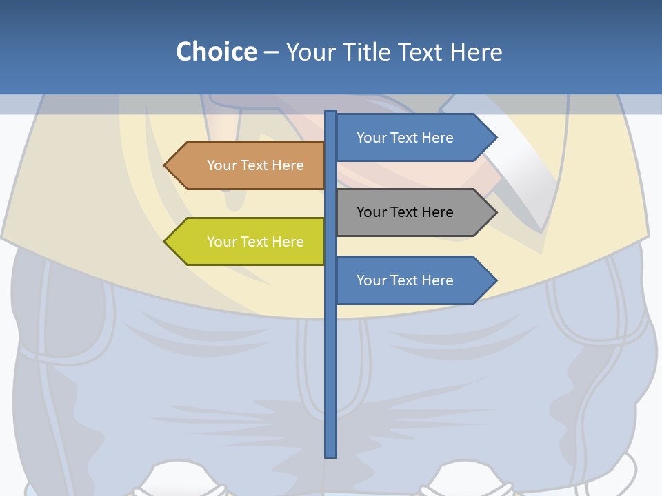 A Boy Eating A Piece Of Food On Top Of A Scale PowerPoint Template