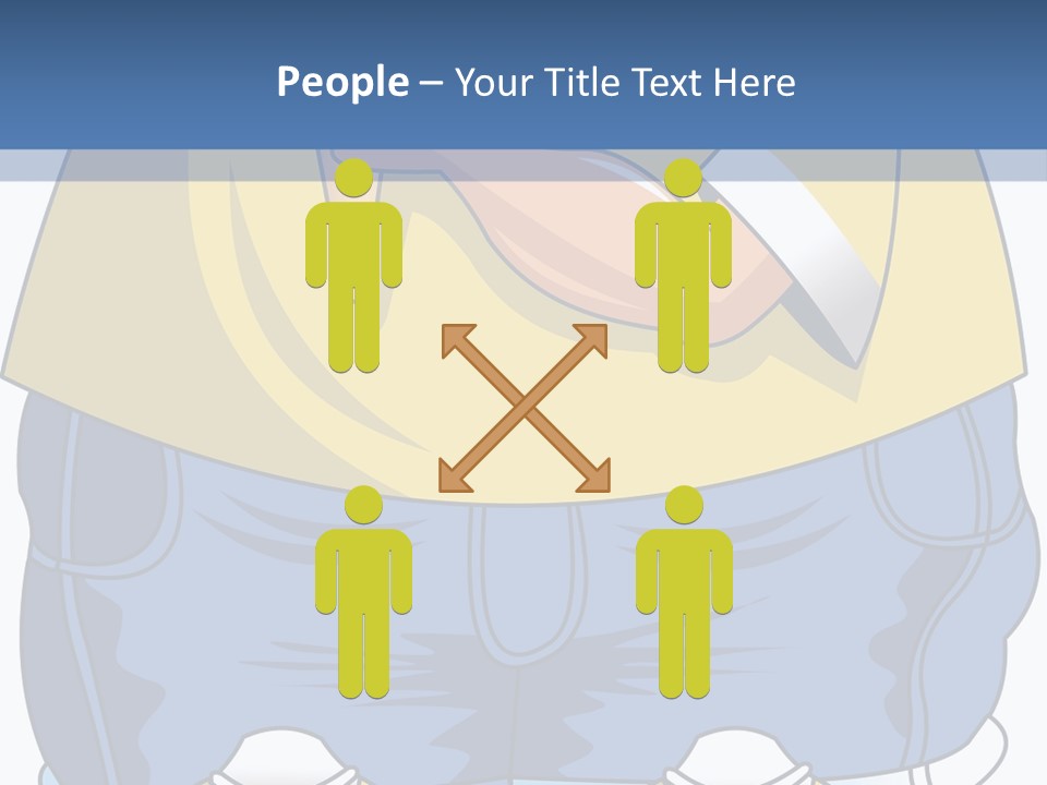 A Boy Eating A Piece Of Food On Top Of A Scale PowerPoint Template