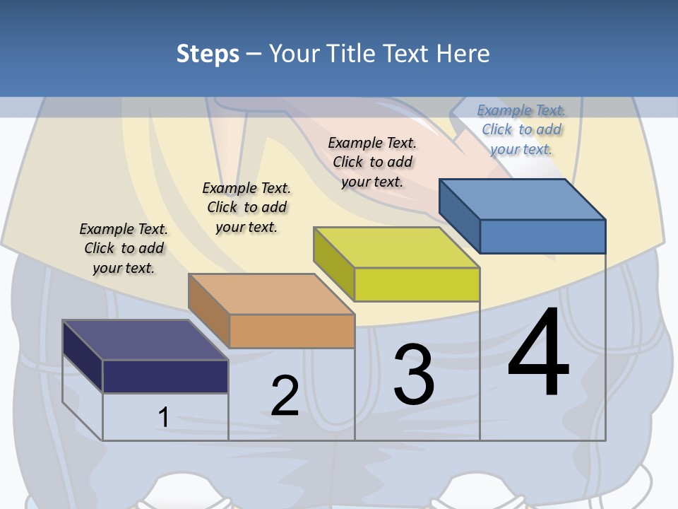 A Boy Eating A Piece Of Food On Top Of A Scale PowerPoint Template