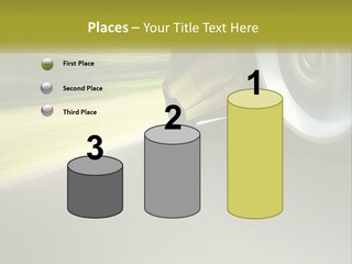 A Car Driving Down A Road With A Blurry Background PowerPoint Template