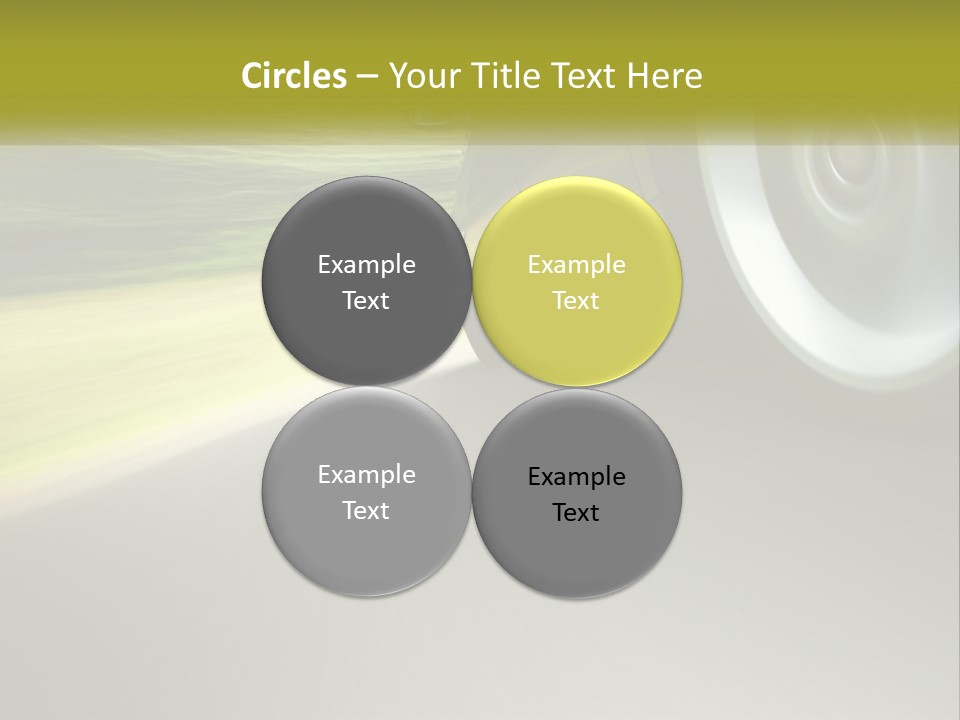 A Car Driving Down A Road With A Blurry Background PowerPoint Template