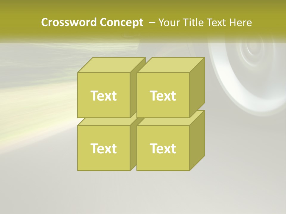 A Car Driving Down A Road With A Blurry Background PowerPoint Template