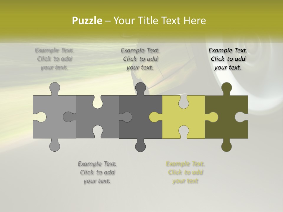 A Car Driving Down A Road With A Blurry Background PowerPoint Template