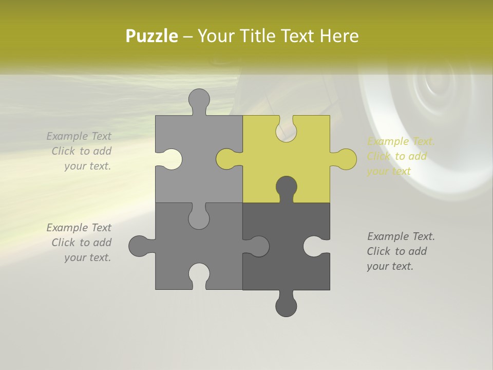 A Car Driving Down A Road With A Blurry Background PowerPoint Template