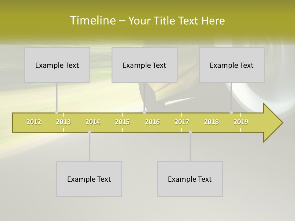 A Car Driving Down A Road With A Blurry Background PowerPoint Template