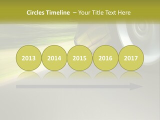 A Car Driving Down A Road With A Blurry Background PowerPoint Template