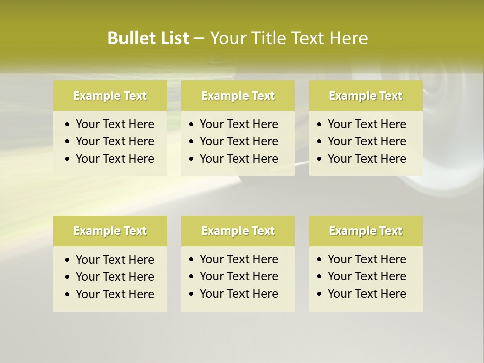 A Car Driving Down A Road With A Blurry Background PowerPoint Template