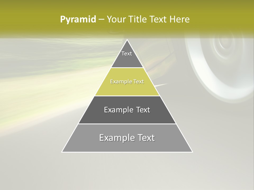 A Car Driving Down A Road With A Blurry Background PowerPoint Template