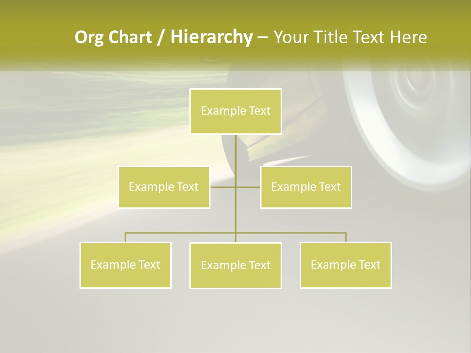A Car Driving Down A Road With A Blurry Background PowerPoint Template