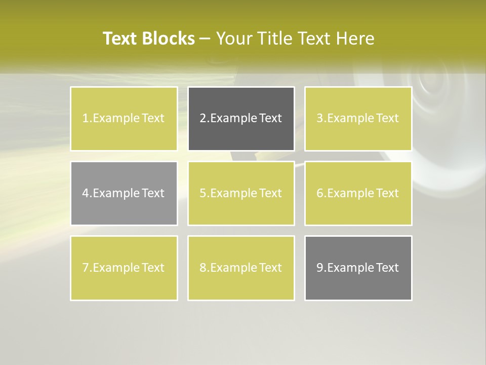 A Car Driving Down A Road With A Blurry Background PowerPoint Template