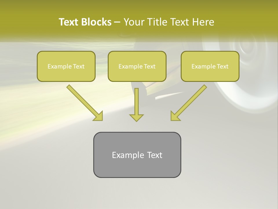 A Car Driving Down A Road With A Blurry Background PowerPoint Template