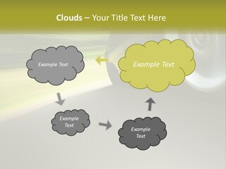 A Car Driving Down A Road With A Blurry Background PowerPoint Template