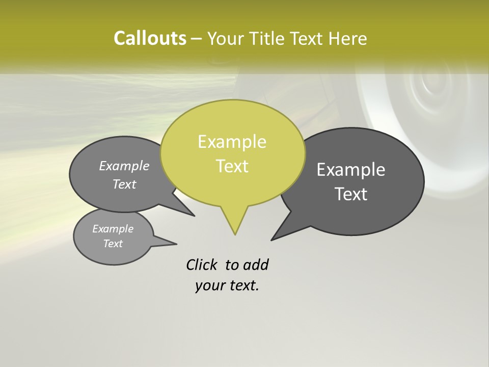 A Car Driving Down A Road With A Blurry Background PowerPoint Template