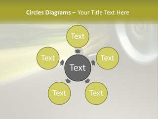 A Car Driving Down A Road With A Blurry Background PowerPoint Template