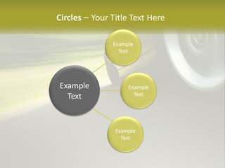 A Car Driving Down A Road With A Blurry Background PowerPoint Template