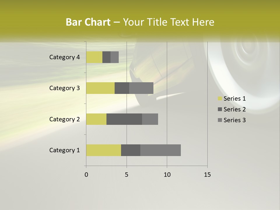 A Car Driving Down A Road With A Blurry Background PowerPoint Template