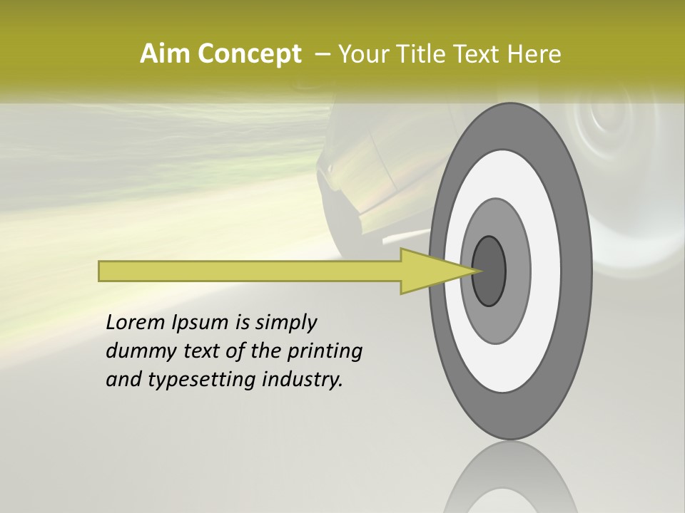 A Car Driving Down A Road With A Blurry Background PowerPoint Template