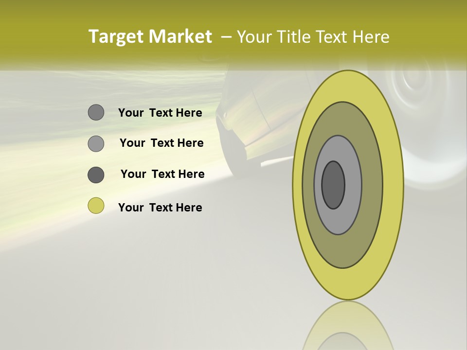 A Car Driving Down A Road With A Blurry Background PowerPoint Template