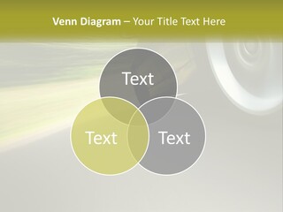 A Car Driving Down A Road With A Blurry Background PowerPoint Template