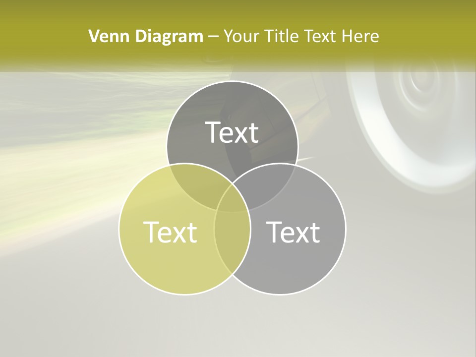 A Car Driving Down A Road With A Blurry Background PowerPoint Template