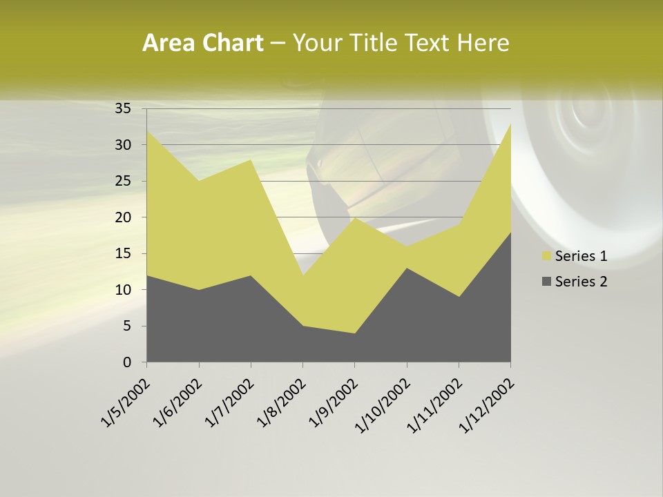 A Car Driving Down A Road With A Blurry Background PowerPoint Template