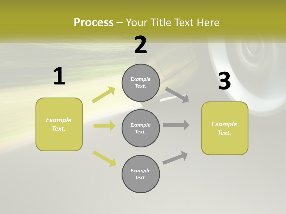 A Car Driving Down A Road With A Blurry Background PowerPoint Template