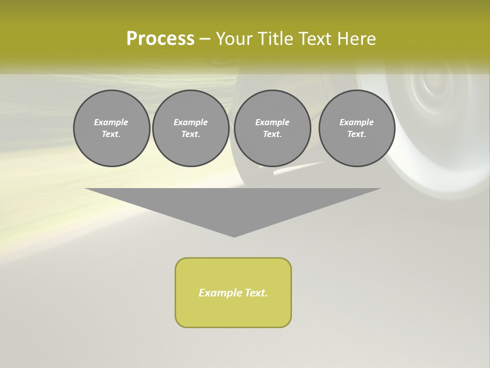 A Car Driving Down A Road With A Blurry Background PowerPoint Template