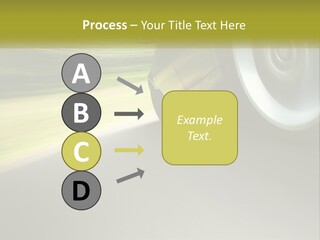 A Car Driving Down A Road With A Blurry Background PowerPoint Template