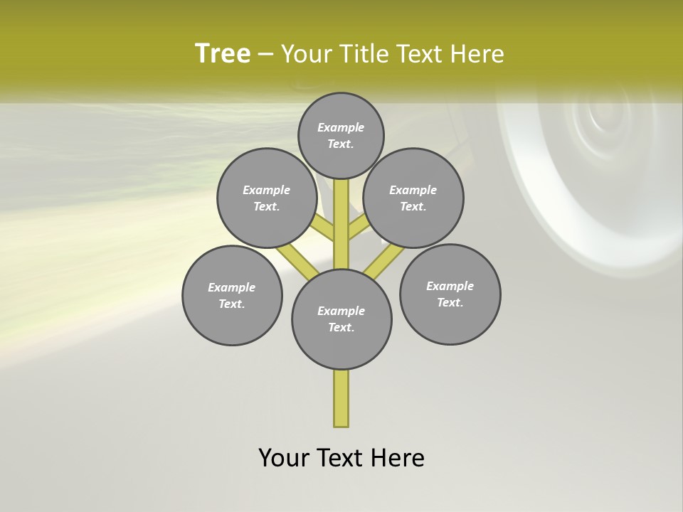 A Car Driving Down A Road With A Blurry Background PowerPoint Template