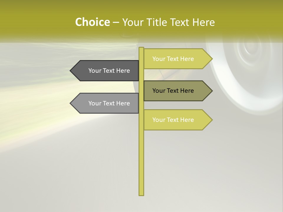 A Car Driving Down A Road With A Blurry Background PowerPoint Template