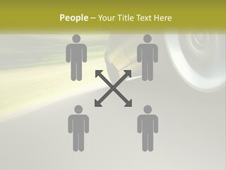 A Car Driving Down A Road With A Blurry Background PowerPoint Template
