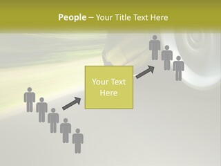 A Car Driving Down A Road With A Blurry Background PowerPoint Template