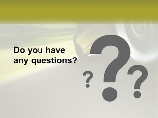 A Car Driving Down A Road With A Blurry Background PowerPoint Template