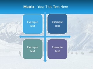 A Group Of People Riding Skis On Top Of A Snow Covered Slope PowerPoint Template