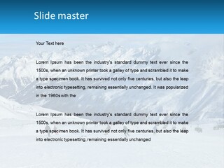 A Group Of People Riding Skis On Top Of A Snow Covered Slope PowerPoint Template