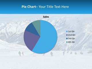 A Group Of People Riding Skis On Top Of A Snow Covered Slope PowerPoint Template