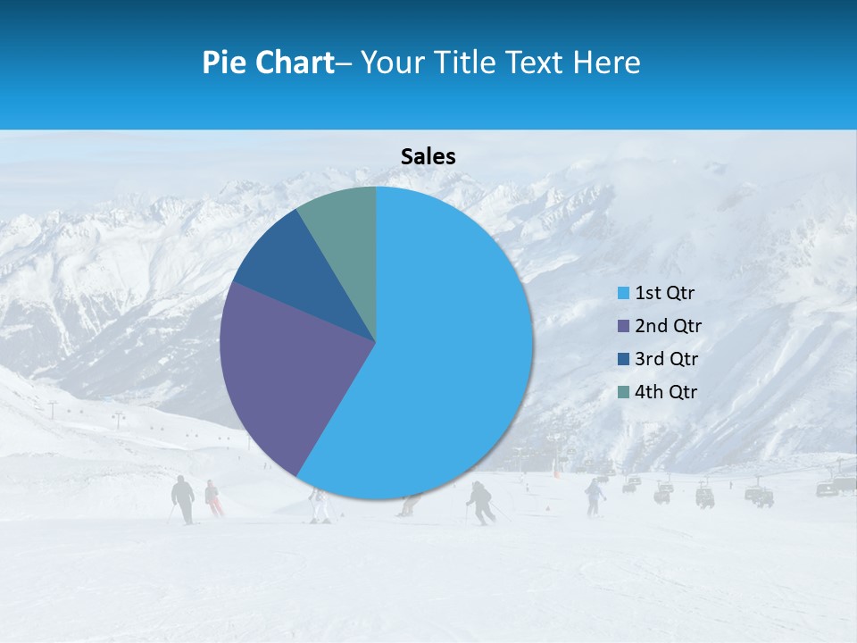 A Group Of People Riding Skis On Top Of A Snow Covered Slope PowerPoint Template