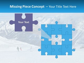 A Group Of People Riding Skis On Top Of A Snow Covered Slope PowerPoint Template