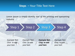 A Group Of People Riding Skis On Top Of A Snow Covered Slope PowerPoint Template