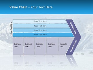 A Group Of People Riding Skis On Top Of A Snow Covered Slope PowerPoint Template