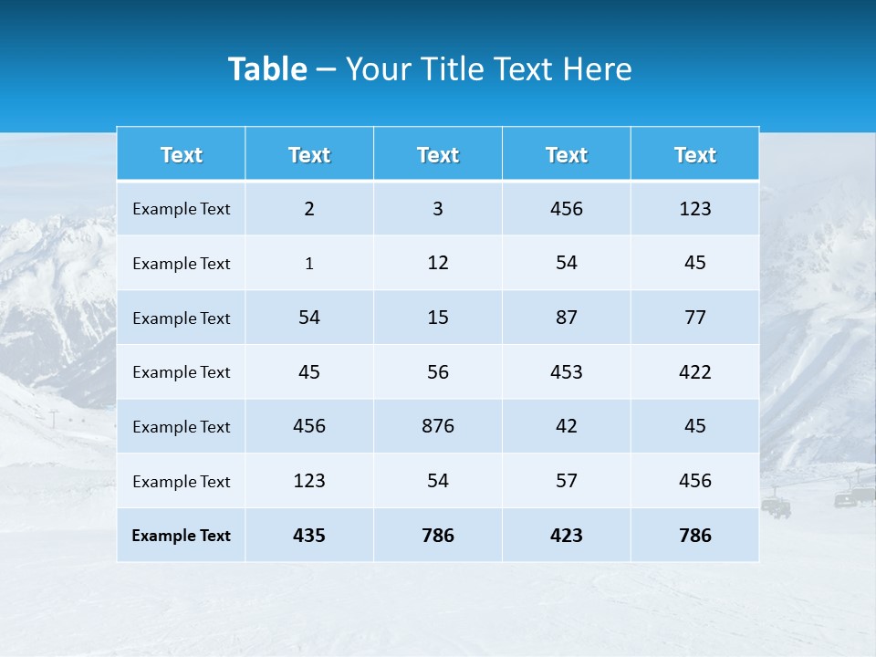 A Group Of People Riding Skis On Top Of A Snow Covered Slope PowerPoint Template