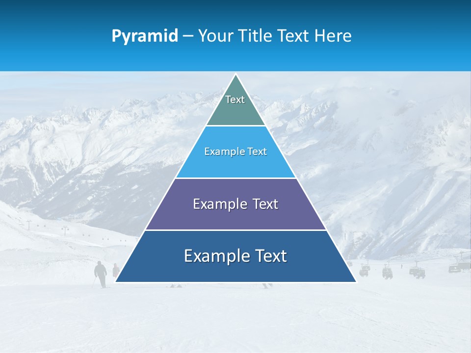 A Group Of People Riding Skis On Top Of A Snow Covered Slope PowerPoint Template