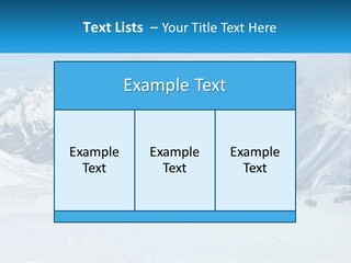 A Group Of People Riding Skis On Top Of A Snow Covered Slope PowerPoint Template