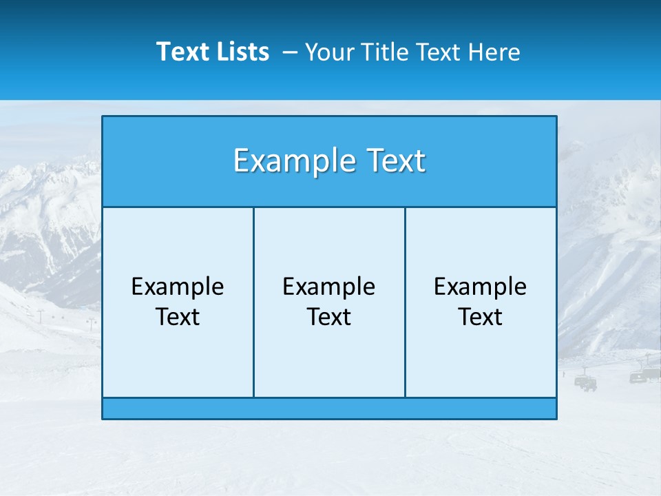 A Group Of People Riding Skis On Top Of A Snow Covered Slope PowerPoint Template